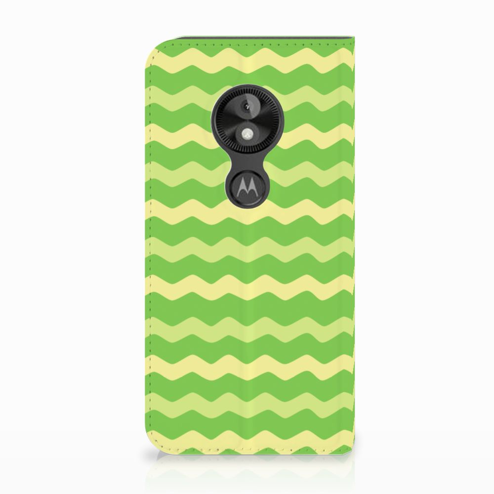Motorola Moto E5 Play Hoesje met Magneet Waves Green