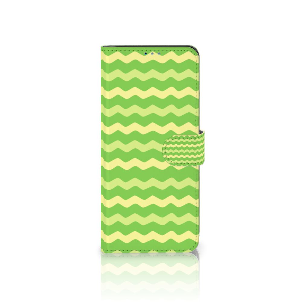 Motorola Moto G9 Plus Telefoon Hoesje Waves Green