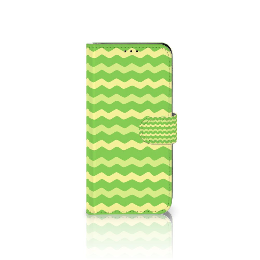 Samsung Galaxy A7 (2018) Telefoon Hoesje Waves Green
