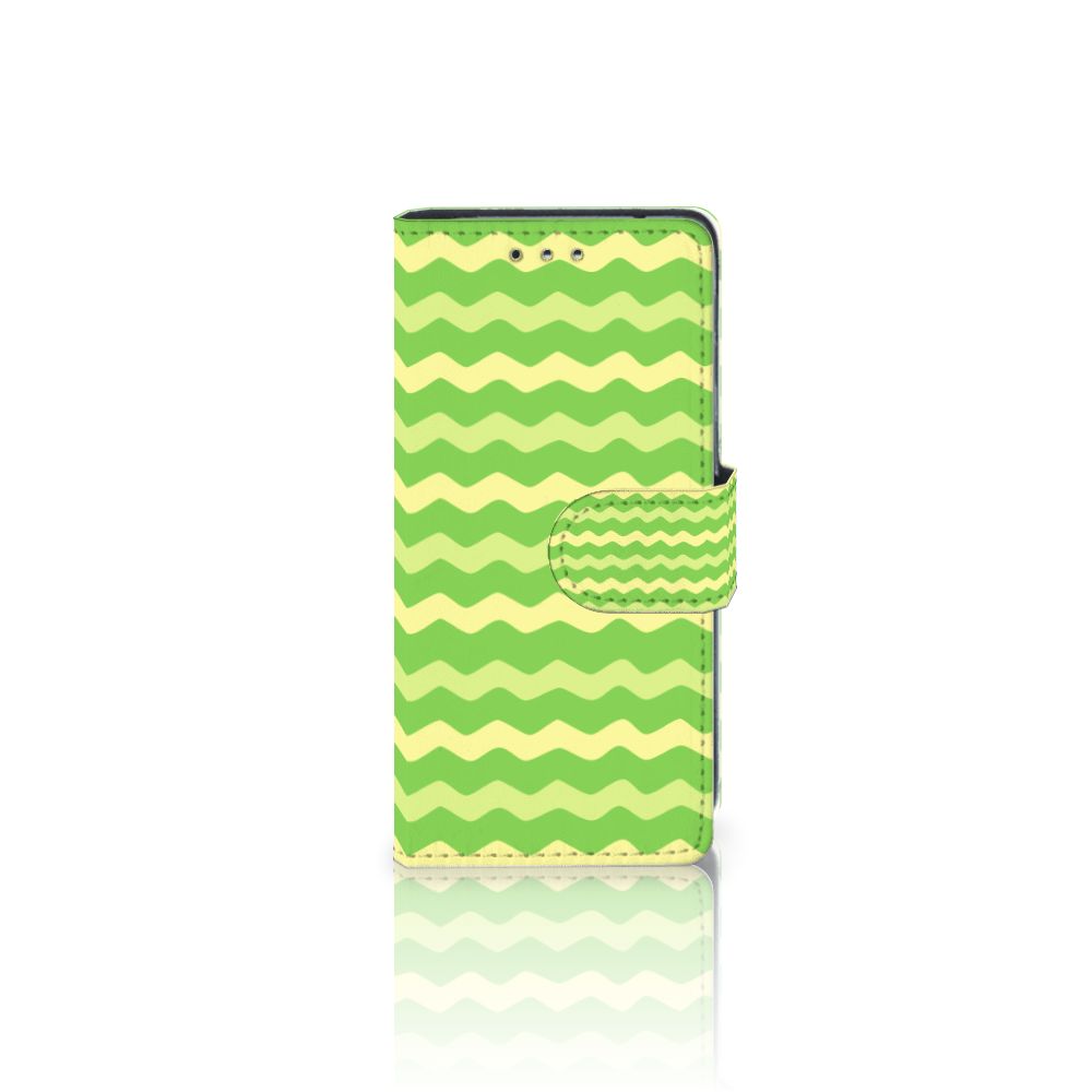 Sony Xperia XZ1 Compact Telefoon Hoesje Waves Green