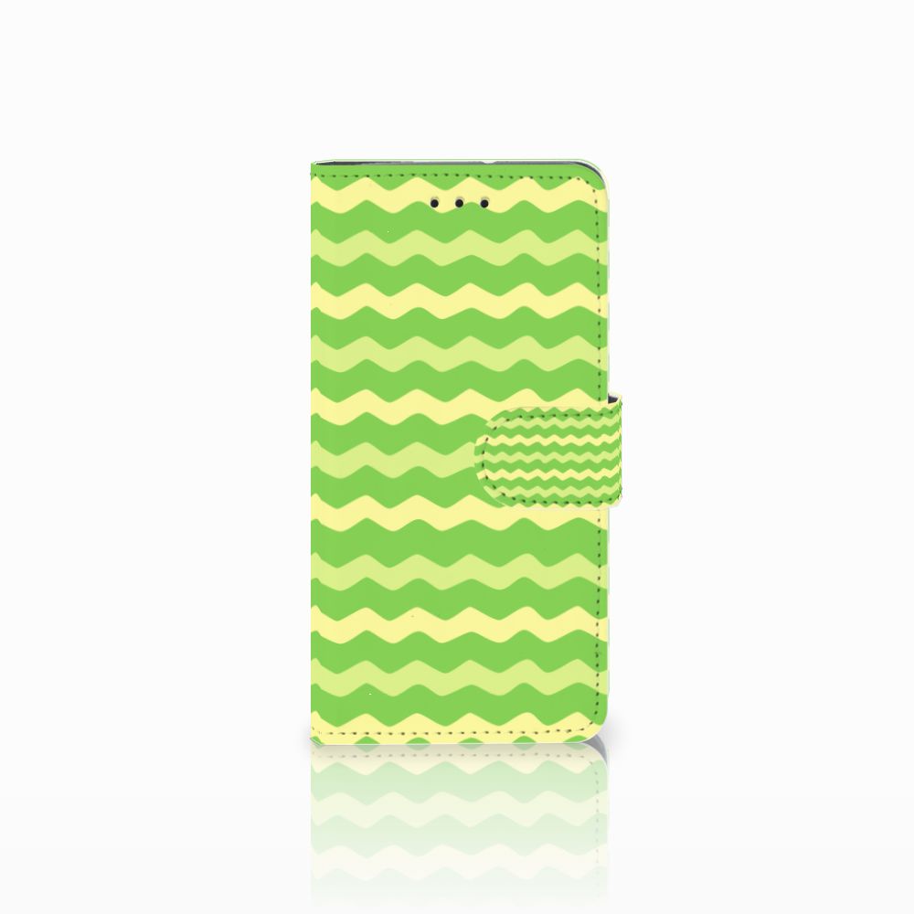 Motorola Moto G7 Play Telefoon Hoesje Waves Green
