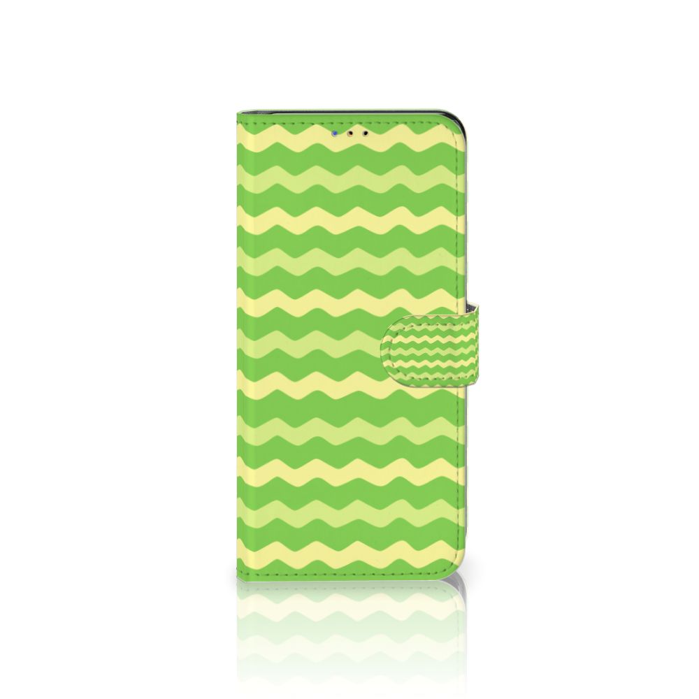 Samsung Galaxy A20s Telefoon Hoesje Waves Green