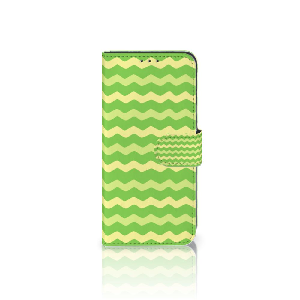 Samsung Galaxy M10 Telefoon Hoesje Waves Green