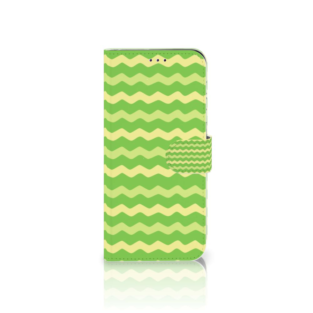 Samsung Galaxy A50 Telefoon Hoesje Waves Green