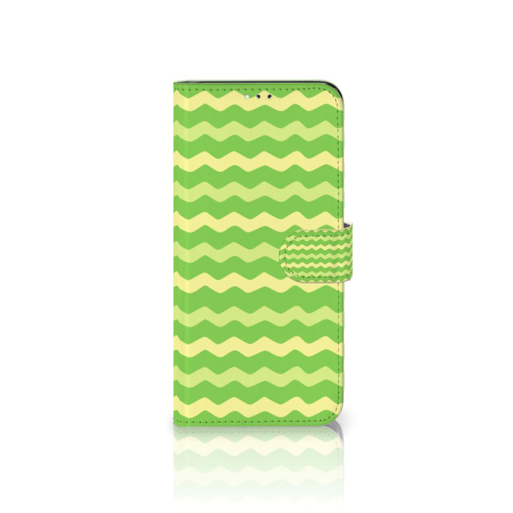 Samsung Galaxy A12 Telefoon Hoesje Waves Green