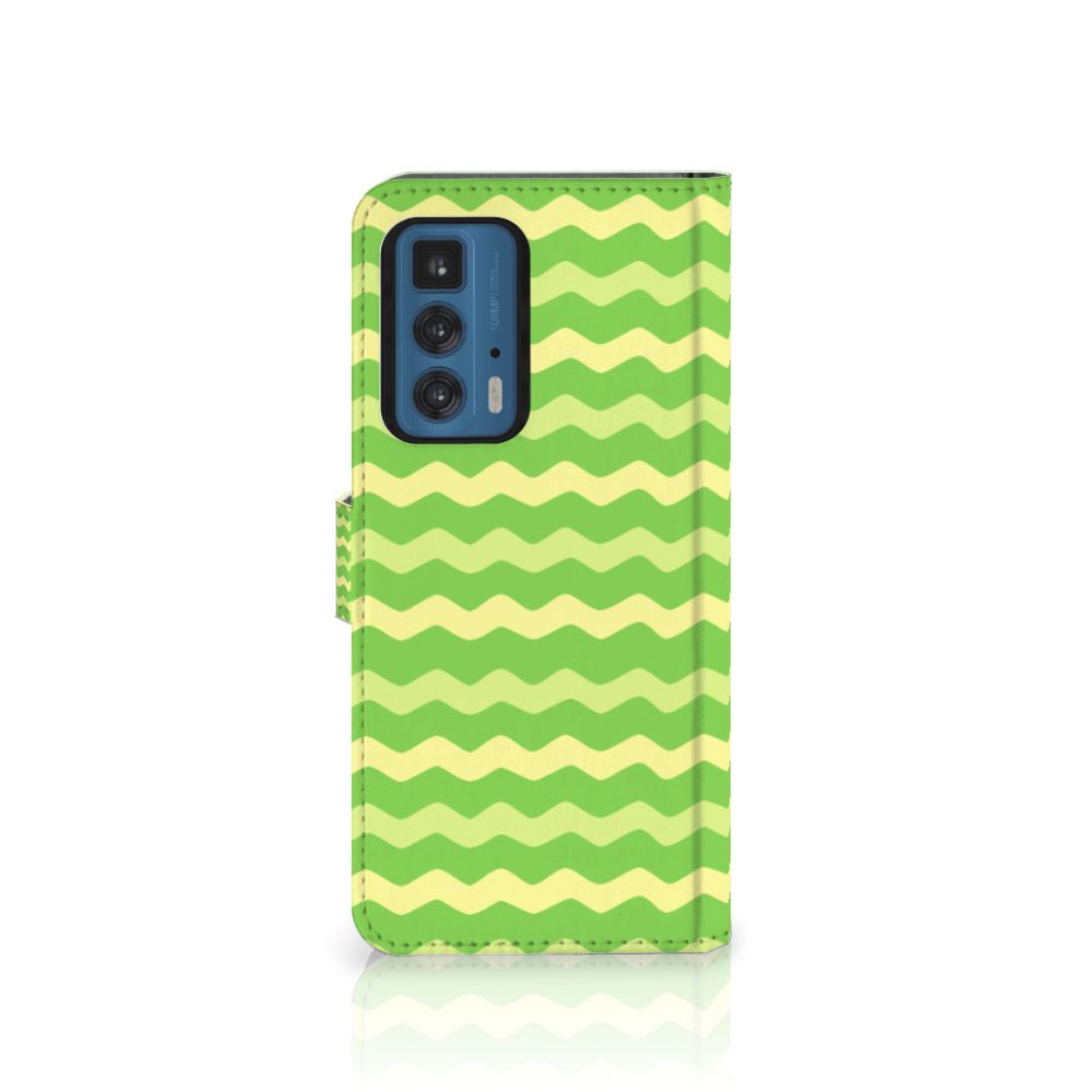 Motorola Edge 20 Pro Telefoon Hoesje Waves Green