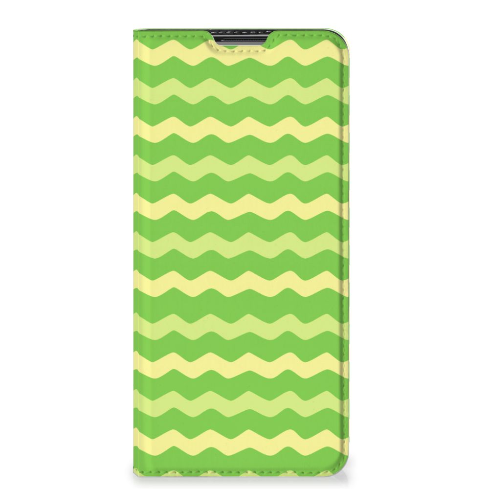 OnePlus 9 Hoesje met Magneet Waves Green