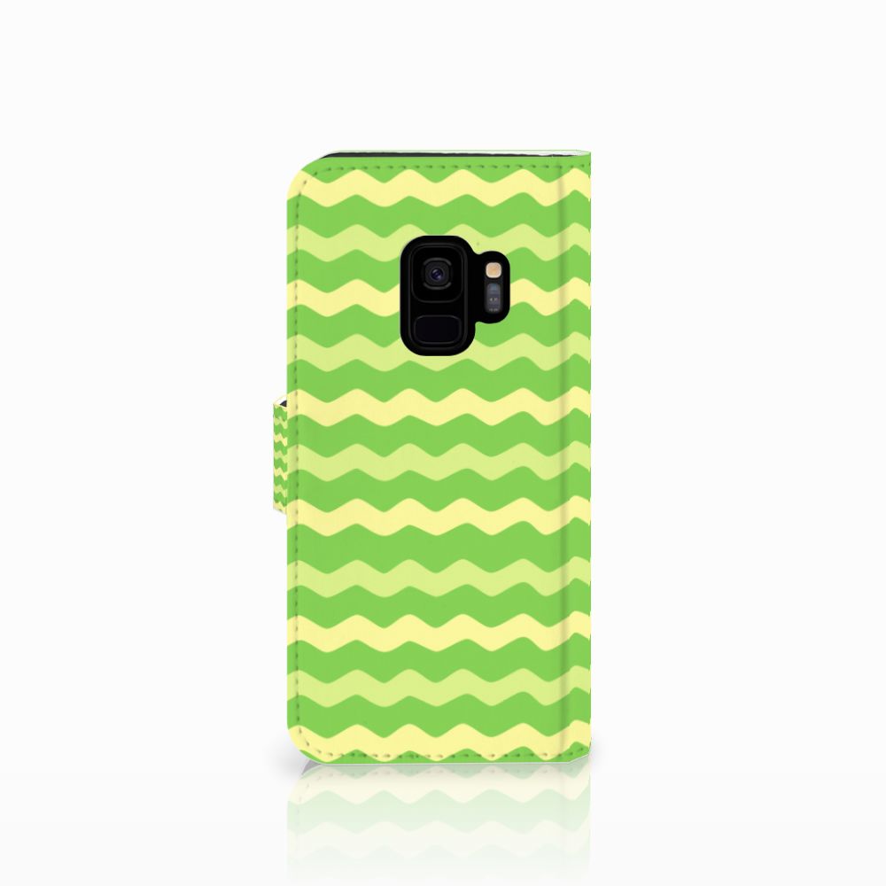 Samsung Galaxy S9 Telefoon Hoesje Waves Green