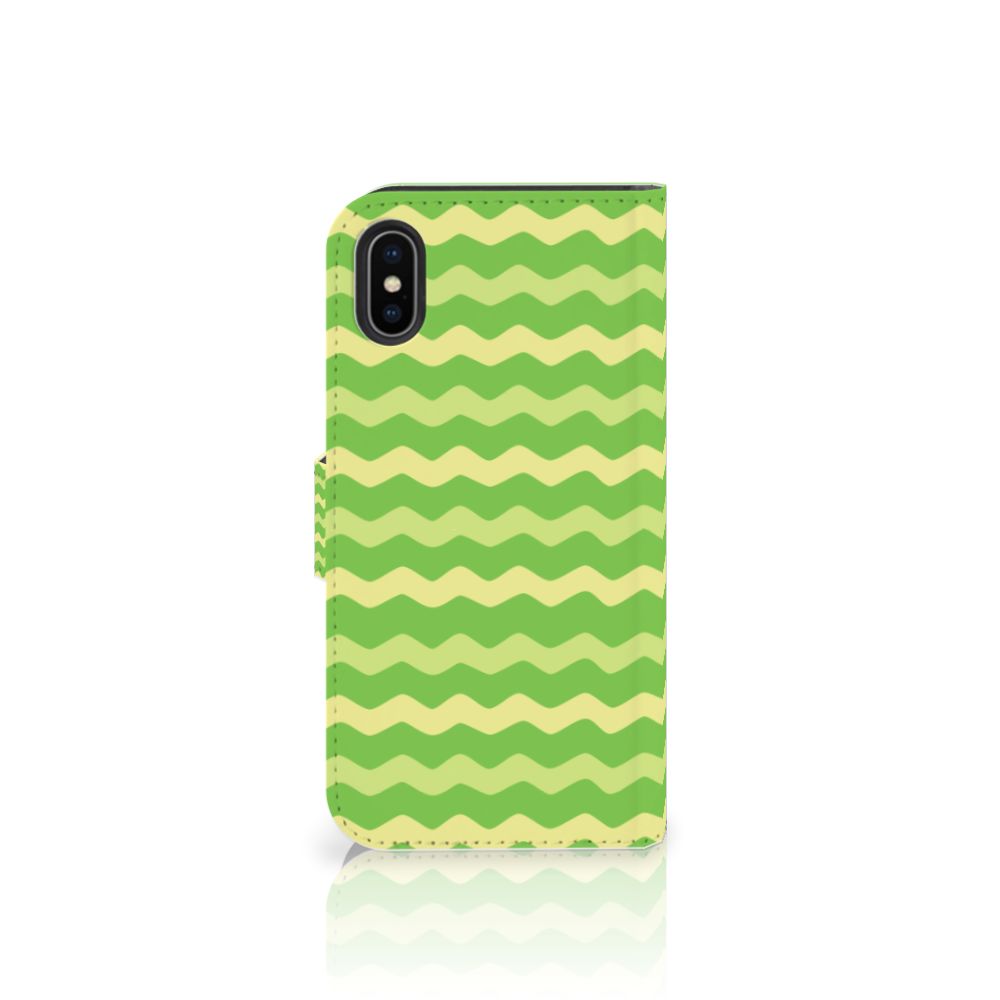 Apple iPhone X | Xs Telefoon Hoesje Waves Green