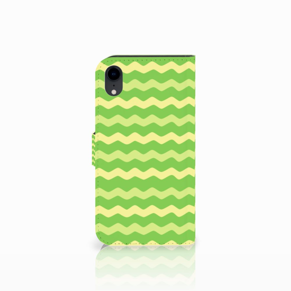 Apple iPhone Xr Telefoon Hoesje Waves Green