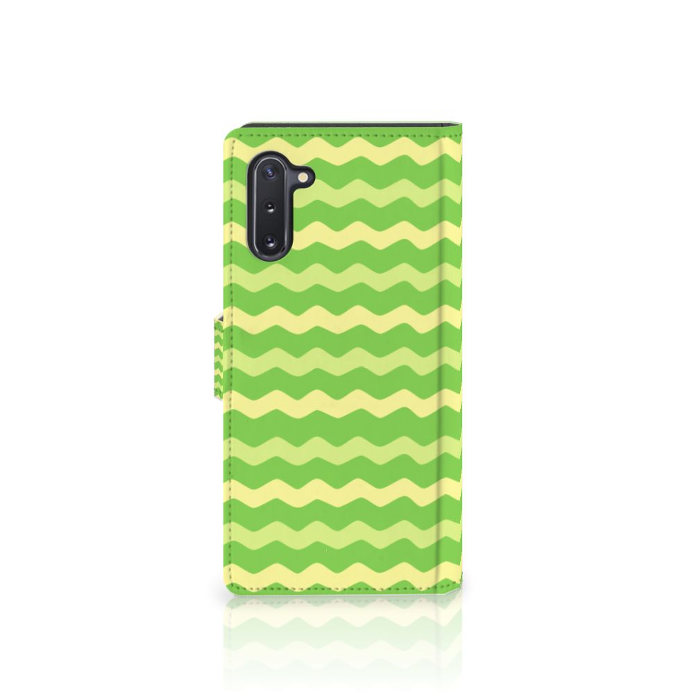 Samsung Galaxy Note 10 Telefoon Hoesje Waves Green