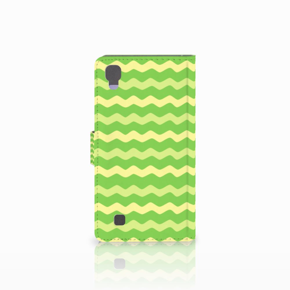 LG X Power Telefoon Hoesje Waves Green