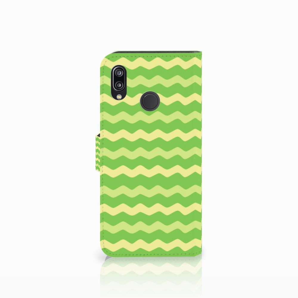 Huawei P20 Lite Telefoon Hoesje Waves Green