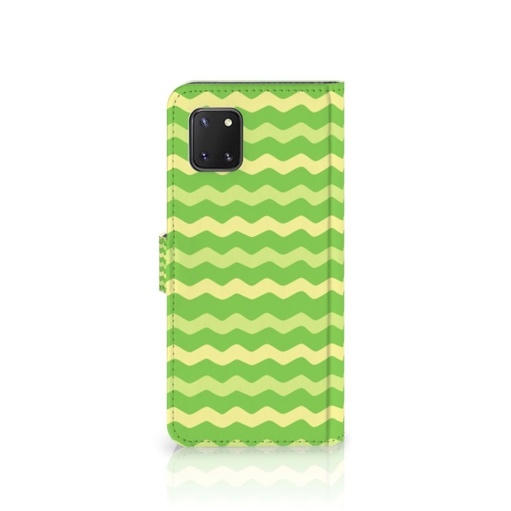 Samsung Note 10 Lite Telefoon Hoesje Waves Green