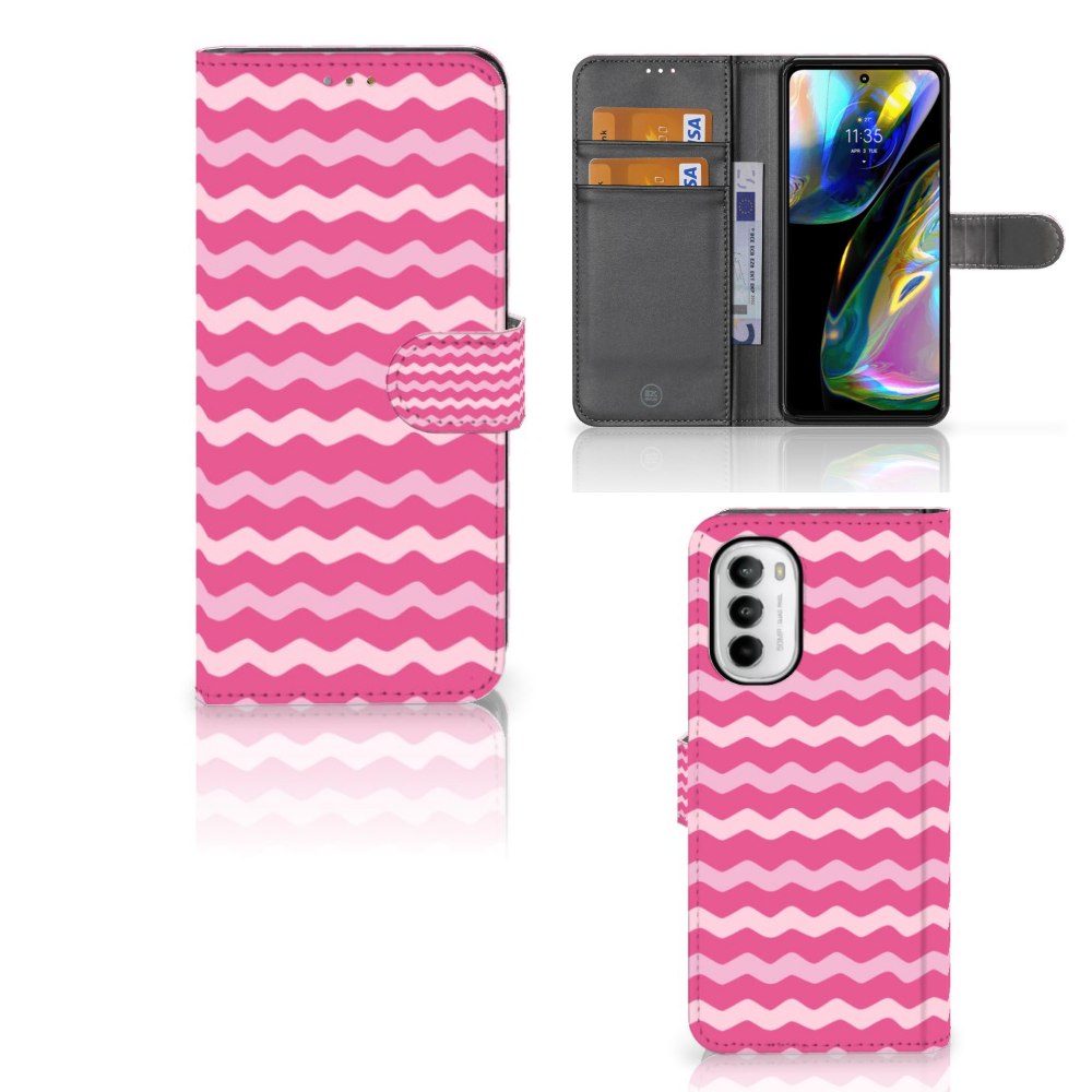 Motorola Moto G52 | Moto G82 Telefoon Hoesje Waves Pink