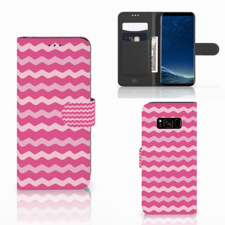 Samsung Galaxy S8 Telefoon Hoesje Waves Pink