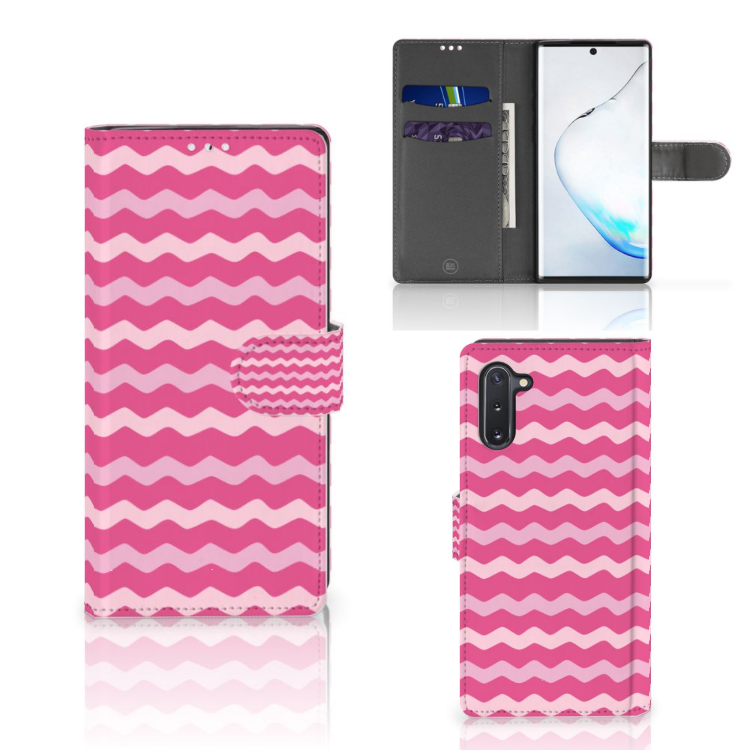 Samsung Galaxy Note 10 Telefoon Hoesje Waves Pink