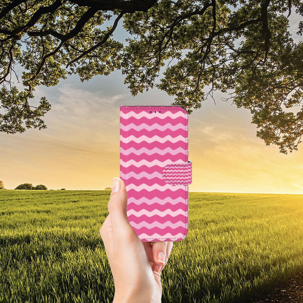 OnePlus Nord CE 2 Telefoon Hoesje Waves Pink