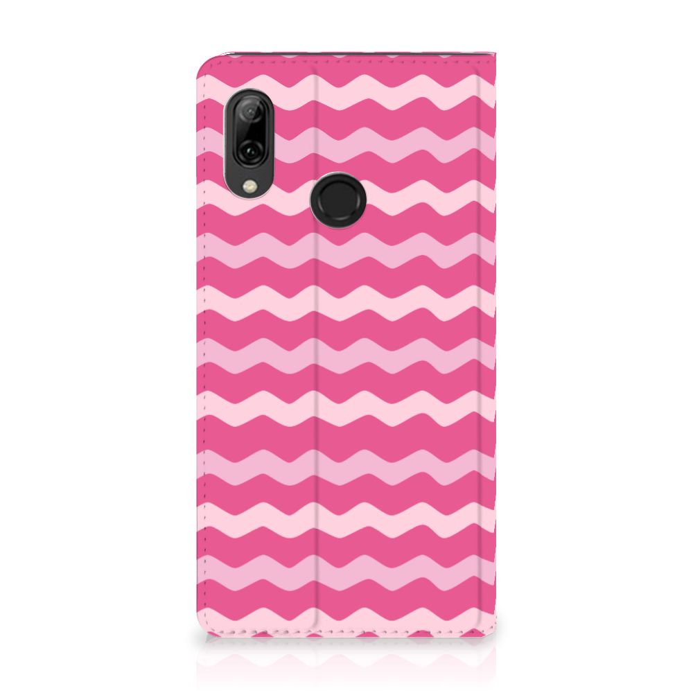 Huawei P Smart (2019) Hoesje met Magneet Waves Pink