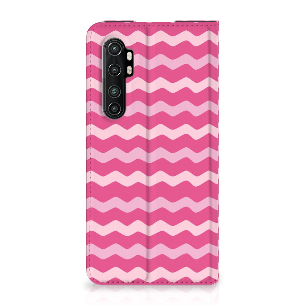 Xiaomi Mi Note 10 Lite Hoesje met Magneet Waves Pink