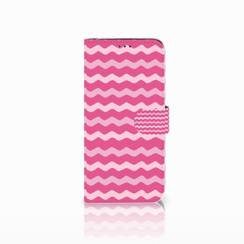 Samsung Galaxy A70 Telefoon Hoesje Waves Pink