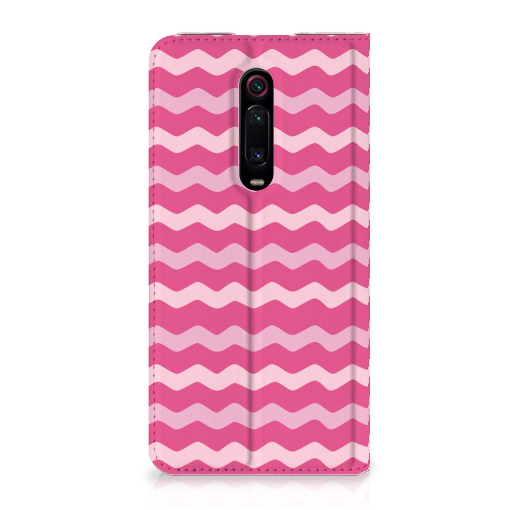 Xiaomi Redmi K20 Pro Hoesje met Magneet Waves Pink