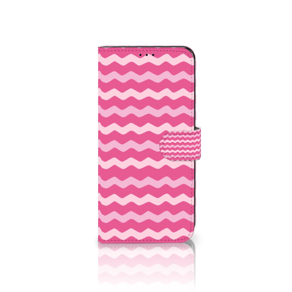 Motorola Edge 30 Pro Telefoon Hoesje Waves Pink