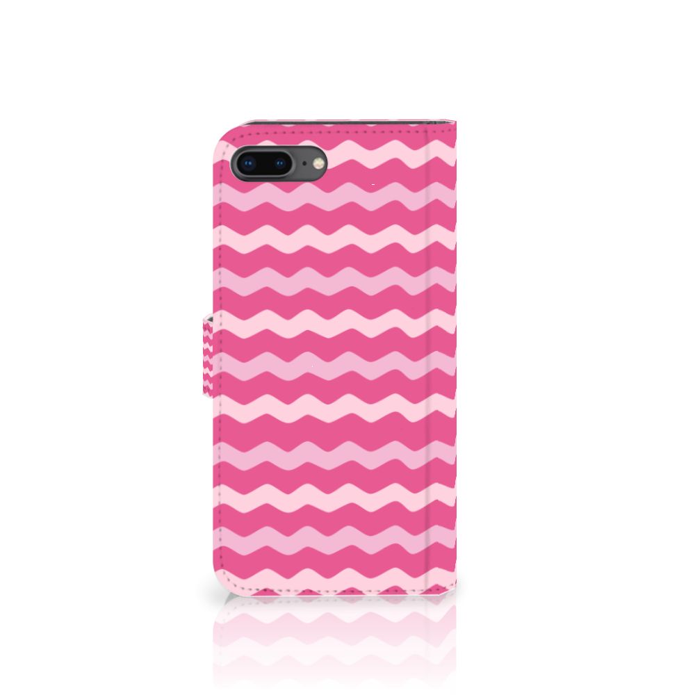 Apple iPhone 7 Plus | 8 Plus Telefoon Hoesje Waves Pink