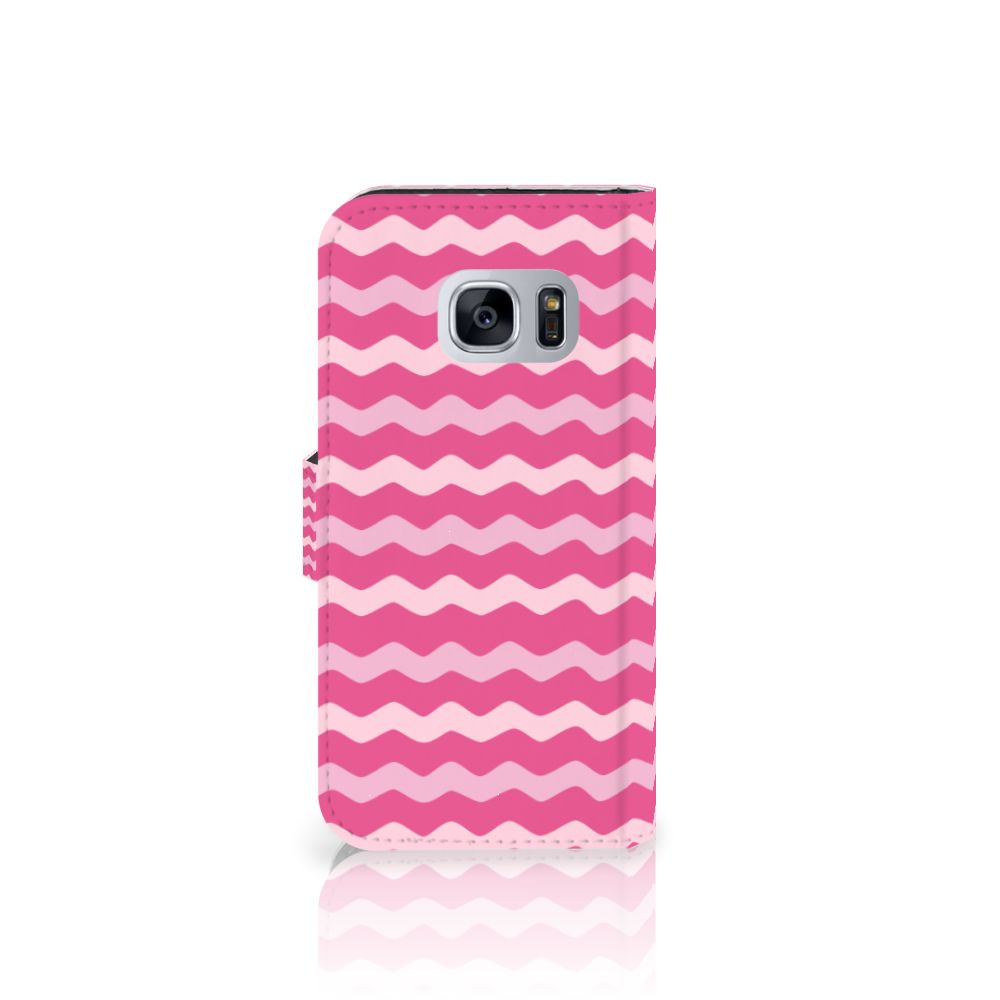Samsung Galaxy S7 Telefoon Hoesje Waves Pink