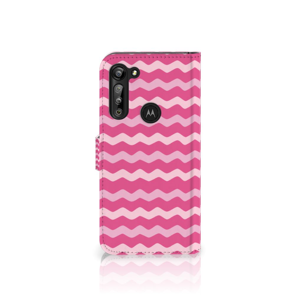 Motorola G8 Power Telefoon Hoesje Waves Pink