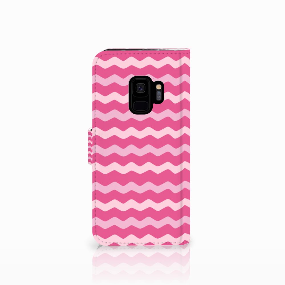 Samsung Galaxy S9 Telefoon Hoesje Waves Pink