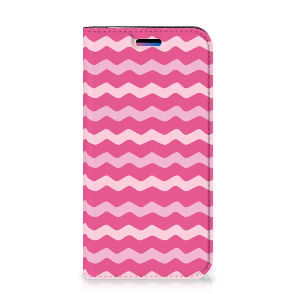 Apple iPhone X | Xs Hoesje met Magneet Waves Pink