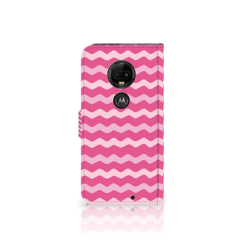 Motorola Moto G7 | G7 Plus Telefoon Hoesje Waves Pink