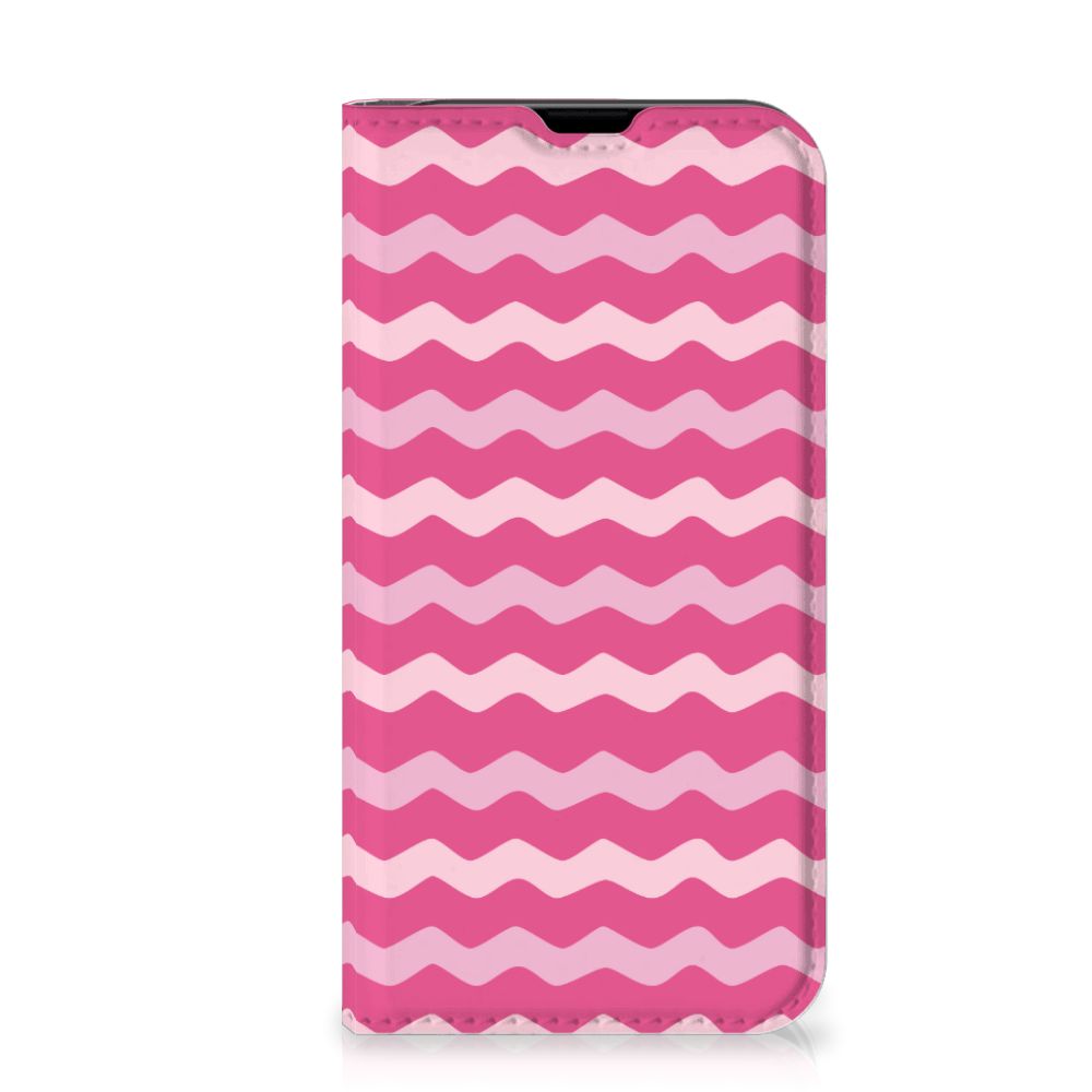 iPhone 13 Mini Hoesje met Magneet Waves Pink