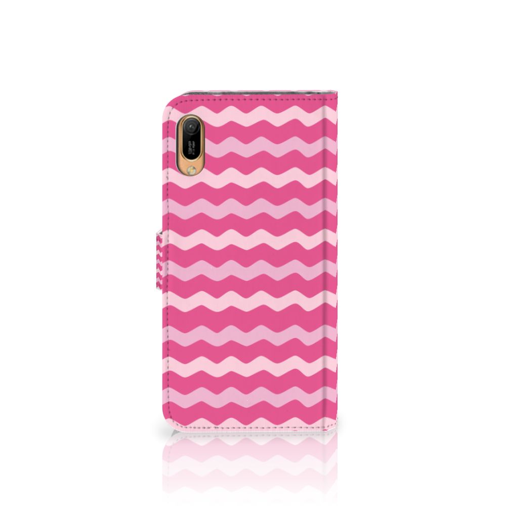 Huawei Y6 (2019) Telefoon Hoesje Waves Pink