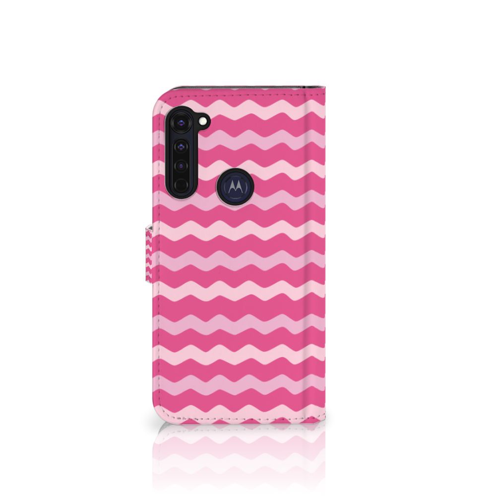 Motorola Moto G Pro Telefoon Hoesje Waves Pink