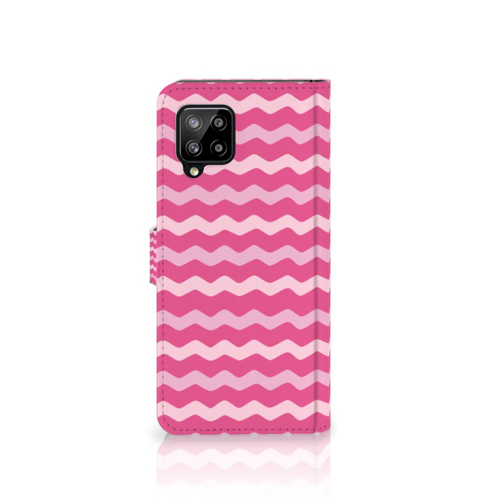 Samsung Galaxy A42 5G Telefoon Hoesje Waves Pink