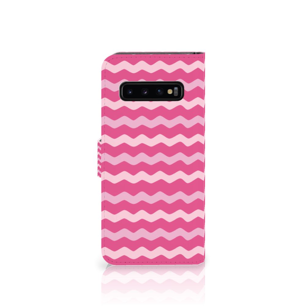 Samsung Galaxy S10 Telefoon Hoesje Waves Pink