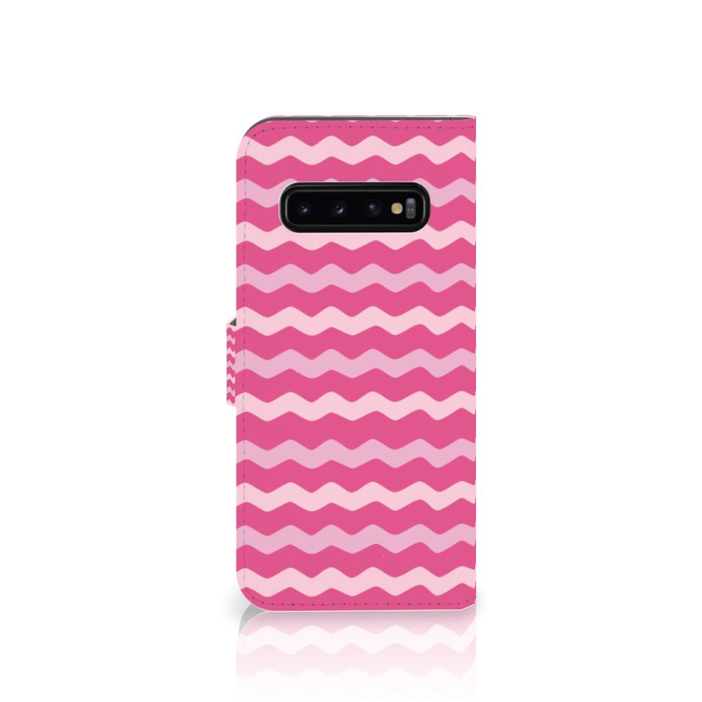 Samsung Galaxy S10 Plus Telefoon Hoesje Waves Pink