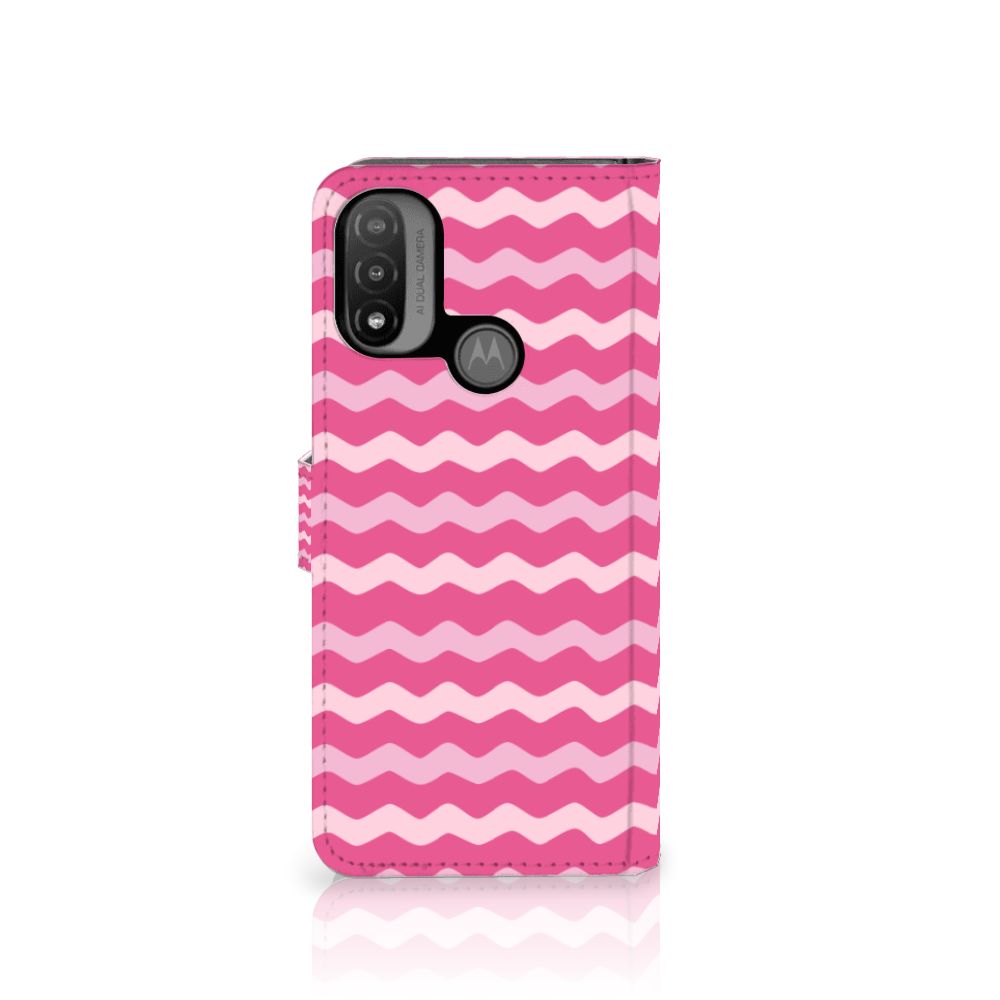 Motorola Moto E20 | E30 | E40 Telefoon Hoesje Waves Pink