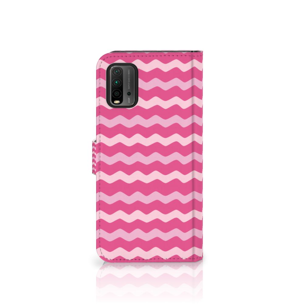 Xiaomi Redmi 9T | Poco M3 Telefoon Hoesje Waves Pink
