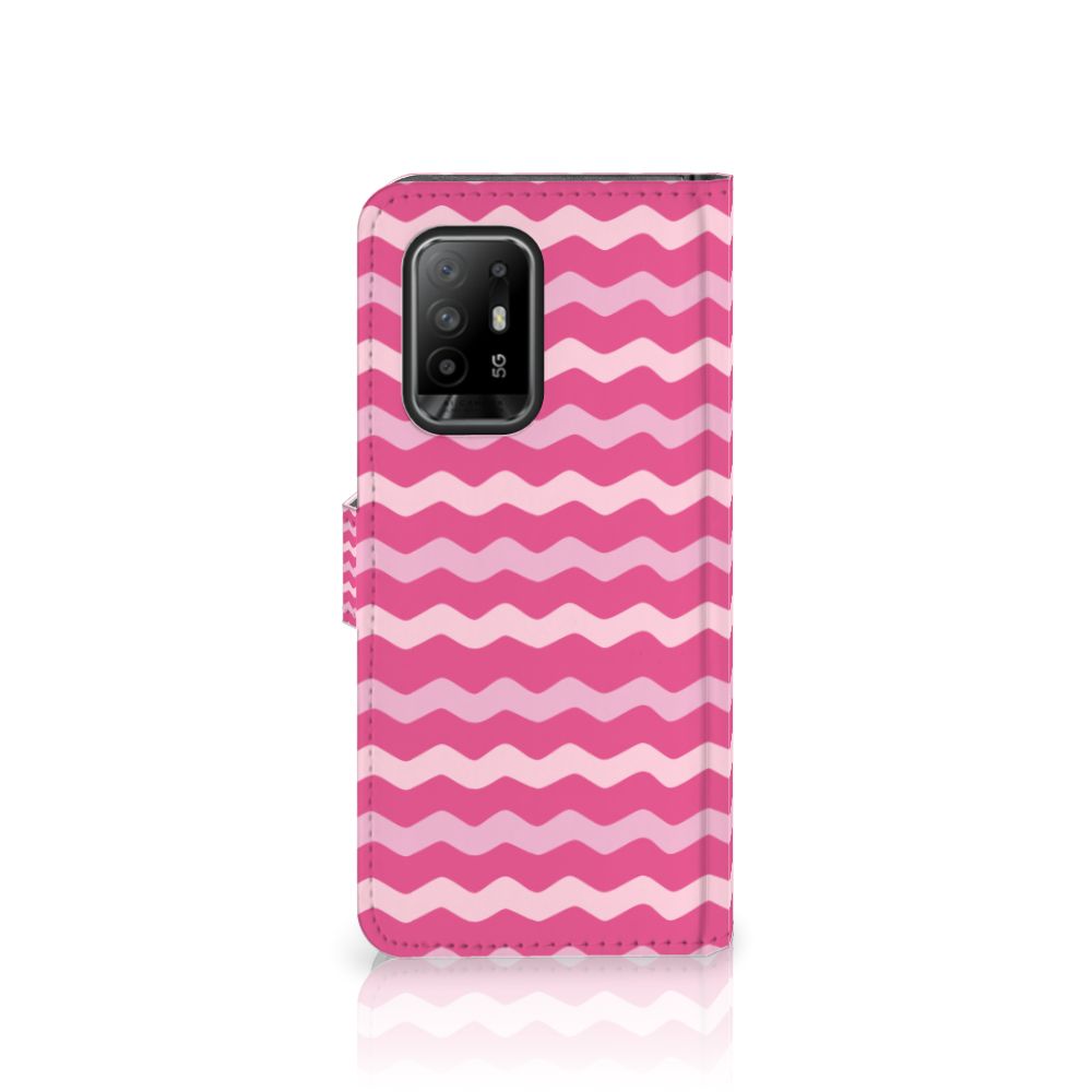 OPPO Reno5 Z | A94 5G Telefoon Hoesje Waves Pink