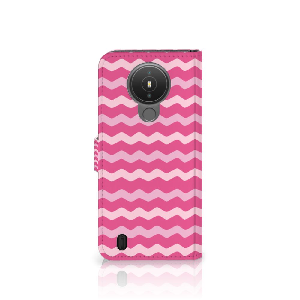 Nokia 1.4 Telefoon Hoesje Waves Pink