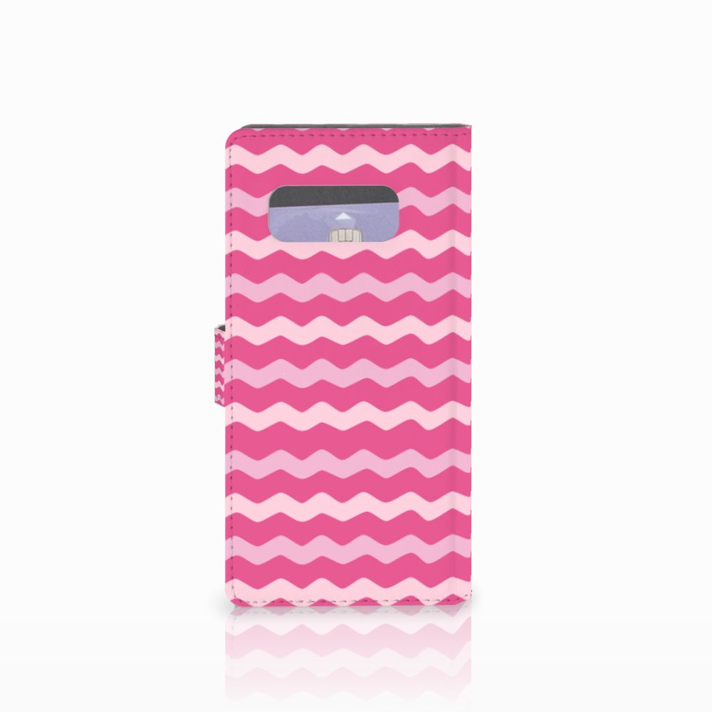 Samsung Galaxy Note 8 Telefoon Hoesje Waves Pink