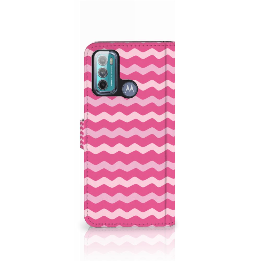 Motorola Moto G60 Telefoon Hoesje Waves Pink