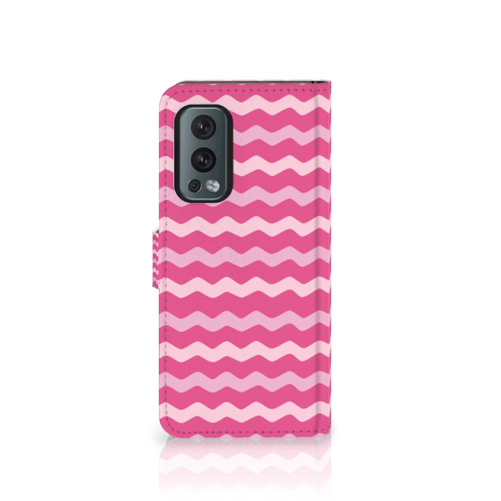 OnePlus Nord 2 5G Telefoon Hoesje Waves Pink