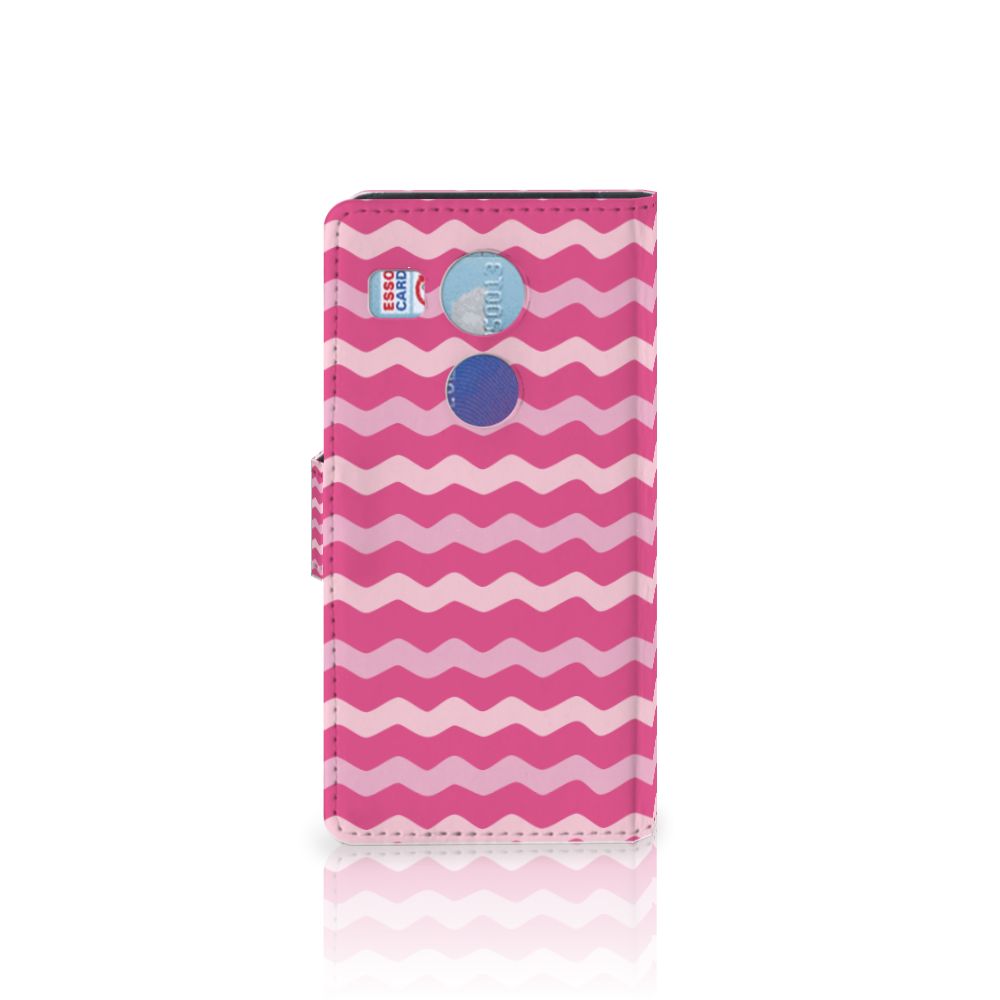 LG Nexus 5X Telefoon Hoesje Waves Pink