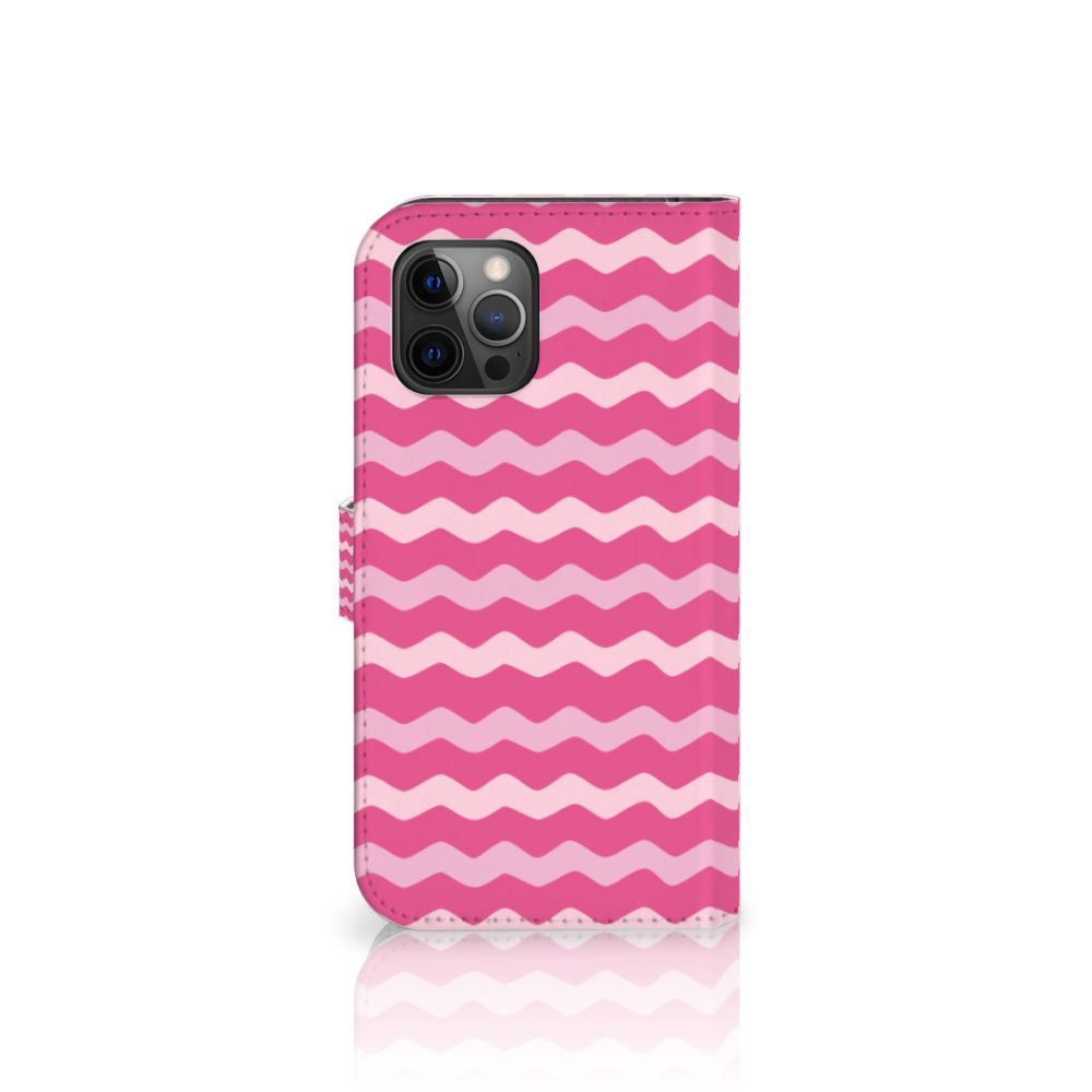 Apple iPhone 12 Pro Max Telefoon Hoesje Waves Pink