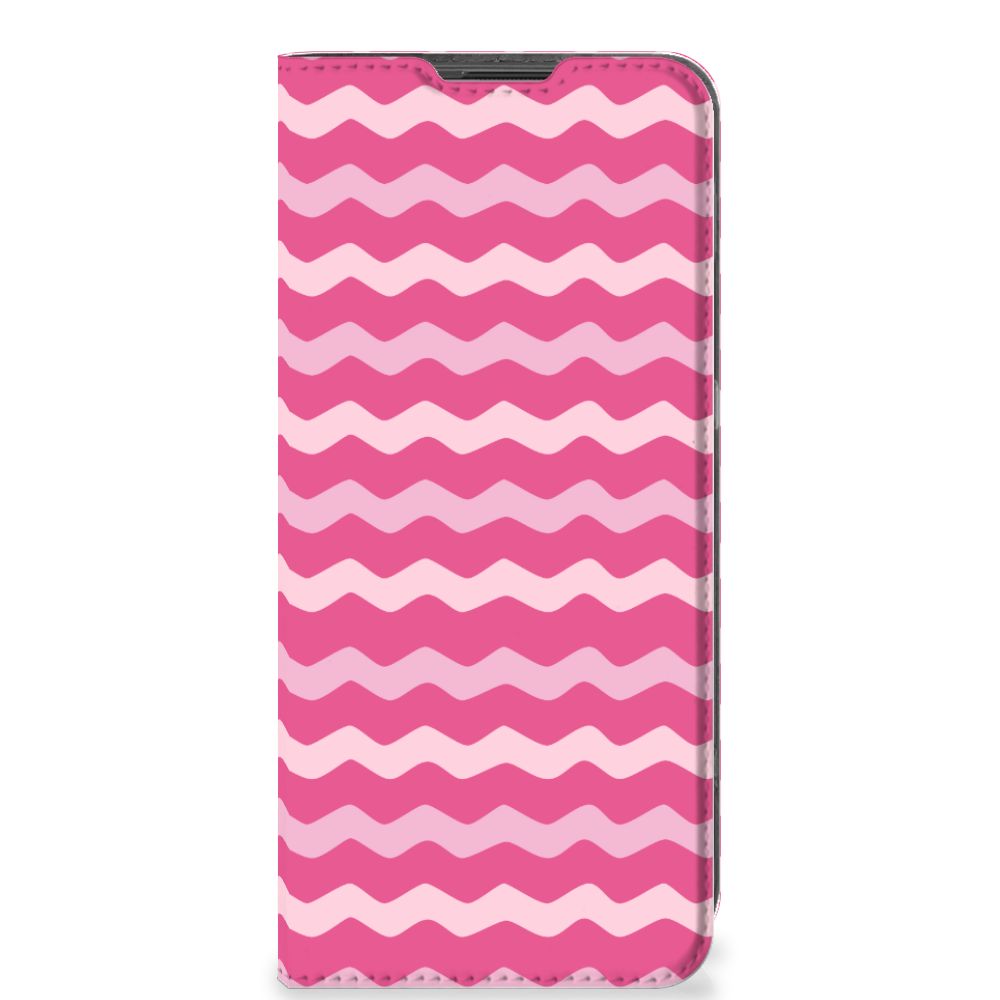 OnePlus 10 Pro Hoesje met Magneet Waves Pink