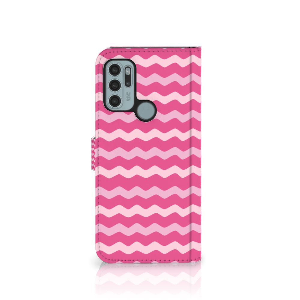 Motorola Moto G60s Telefoon Hoesje Waves Pink